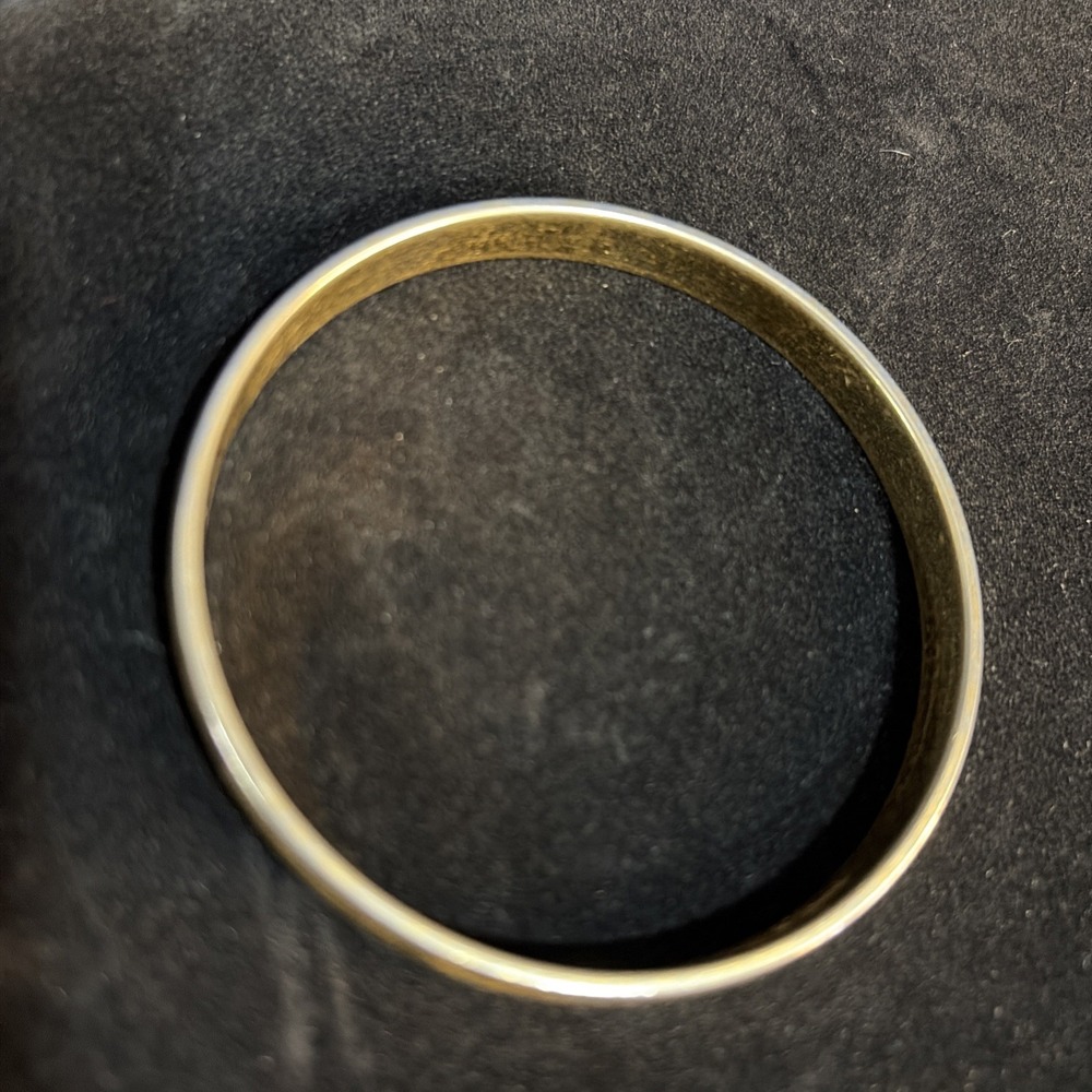 Vintage Monet Smooth Gold Plated Bangle Bracelet Signed Mid Century Modern - Picture 3 of 6